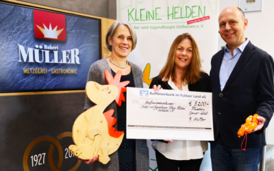 Metzgerei Robert Müller unterstützt Kinder- & Jugendhospiz „Kleine Helden“ Osthessen e. V.