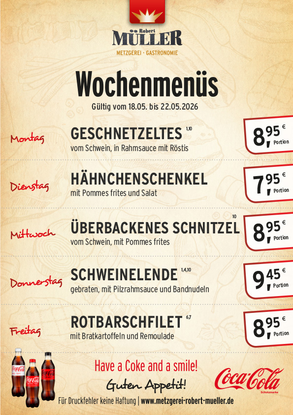 Menüplan KW 21