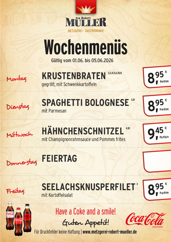 Menüplan KW 23