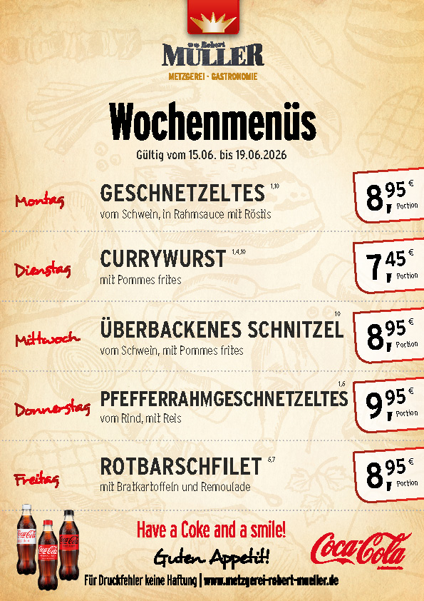 Menüplan KW 25