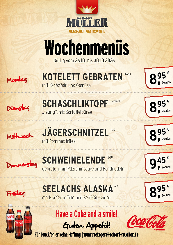Menüplan KW 44